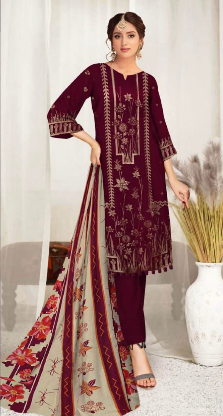 Limelight Unstitched Viscose 3-Piece Suit