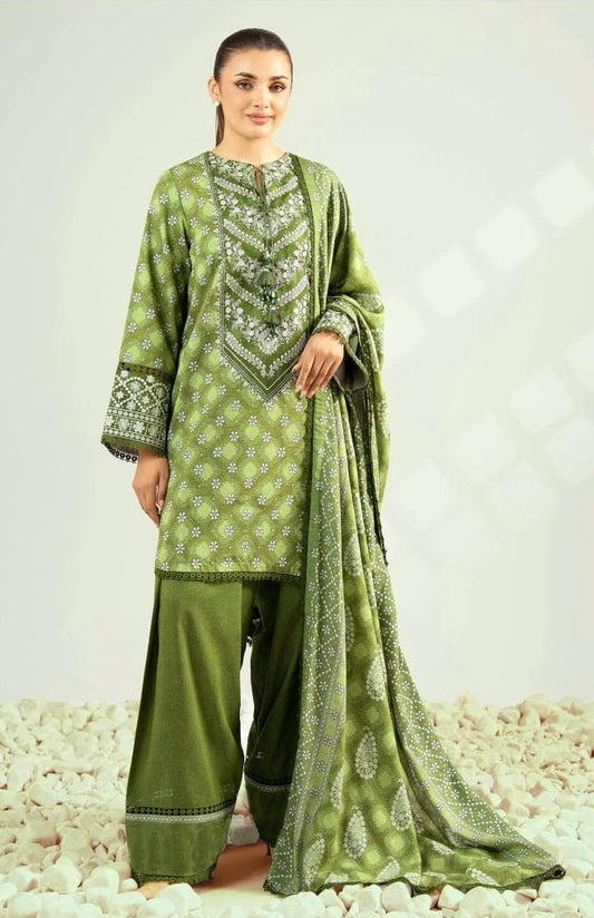 Nishat Unstitched 3-Piece Khaddar Suit