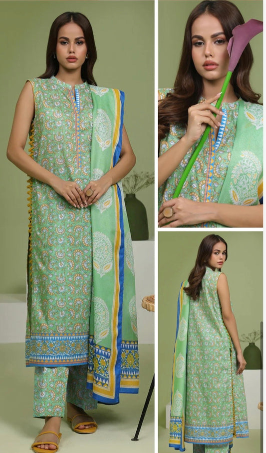 ZELLBURY: digital printed 3 piece suit