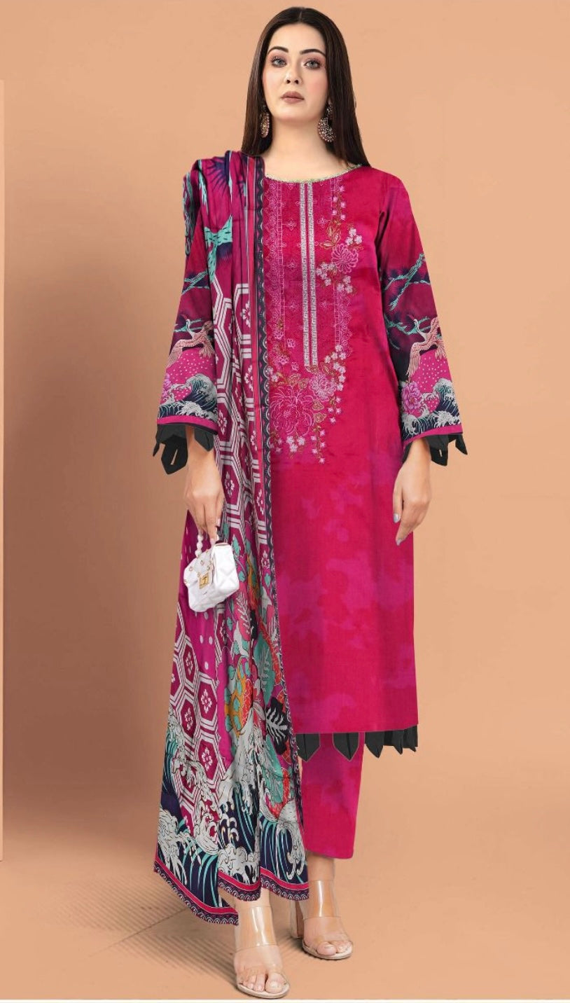 Maria.B Prints 3-Piece Printed Viscose