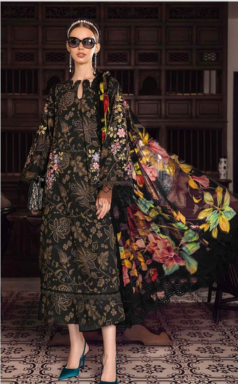 Maria.B Prints 3-Piece Printed Viscose