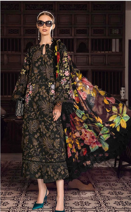 Maria.B Prints 3-Piece Printed Viscose