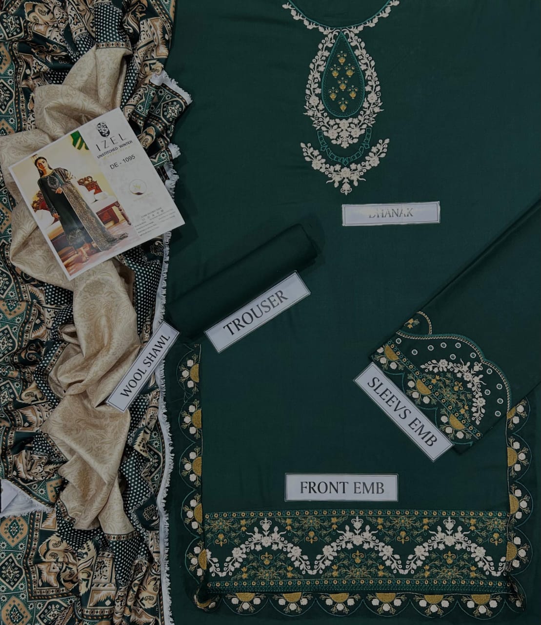 IZEL Premium Air-Jet Dhanak 3-Piece